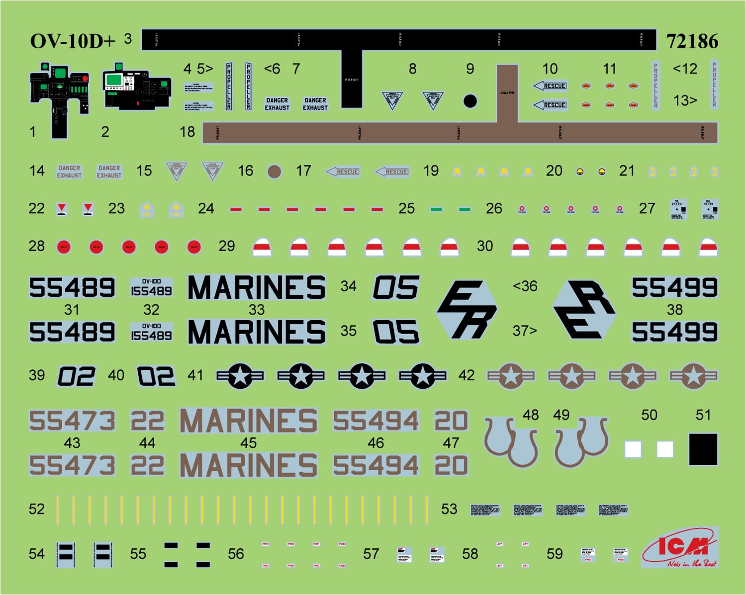 専用商品となります Amazon | ICM 1/72 アメリカ OV-10D + ブロンコ(米国攻撃観測機